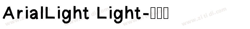 ArialLight Light字体转换